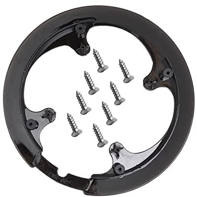 Perfeclan 42~44T Fahrrad Kettenschutz Schutz Mountainbike Kettenschutz Kettenblatt Abdeckung für Fahrrad Kettenblatt Kettenräder Rad Ring Abdeckung Zubehör, Schwarz