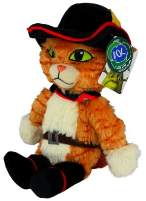 WHITEHOUSE LEISURE Dreamworks Shrek Super Soft Geschenk-Qualität 33 cm Plüschtier - Puss in Boots