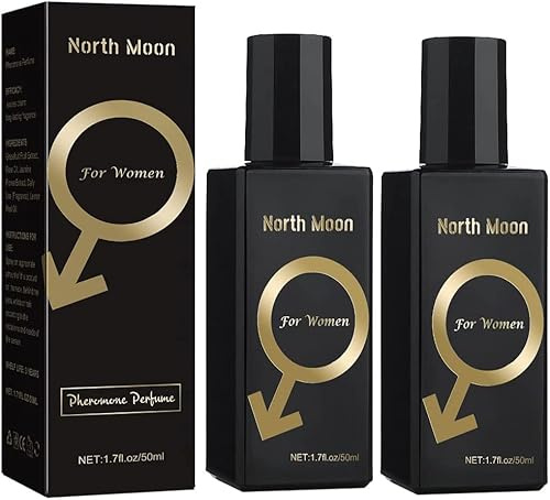 North Moon Cologne, Lure Her Parfüm Für Männer, 50 Ml Luxusduft, Romantisches Pheromonparfümspray, Herren Eau De Cologne Jogujos Pheromonparfüm Langanhaltender Duft, Für Jeden Anlass (2 Pcs)