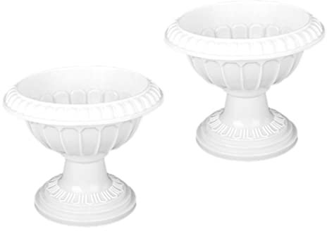 Yardwe 2stücke Grecian Blumenkübel Im Europäischen Stil Hochwertige Kunststoff-pflanzgefäße Für Garten Hochzeit Und Dekoration Im Freien