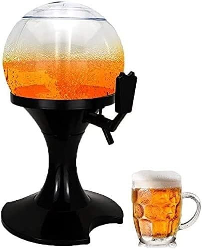 MDybf Dispensador de Torre de Cerveza Dispensador de Cerveza 3.5L Dispensador de Cerveza esférico Torre de Cerveza casera con Tubo de Hielo Dispensador de Bebidas for el hogar