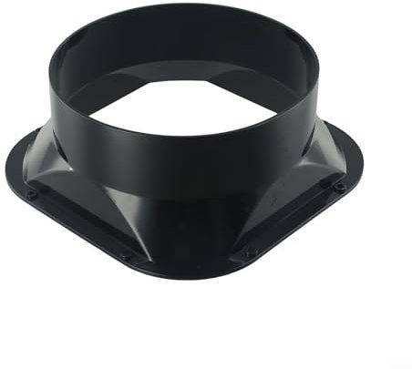 Ventilazione efficiente con parte superiore più sottile e inferiore più spessa in plastica ABS connettore per condotto flangia quadrata (200 #)