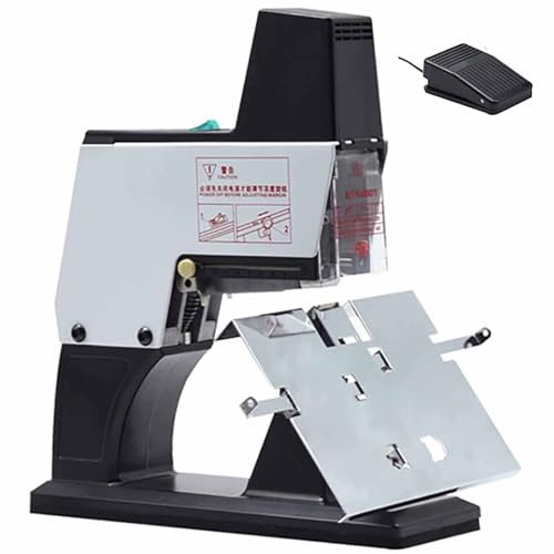 Grapadora Escritorio Eléctrica,Máquina Encuadernación A3 Resistente,Grapadora Plana/Montura,Grosor Encuadernación 40 Hojas,Juego Grapadoras Escritorio Duraderas Para Oficina Y Hogar,A