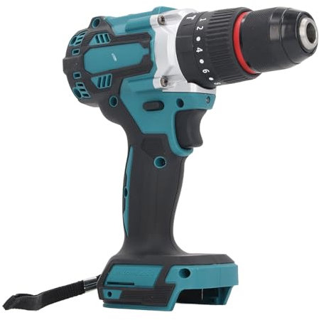 Trapano Avvitatore a Batteria e Avvitatore a Percussione, Utensile Elettrico Compatto con 2 velocità Variabili, 20 più 3 Impostazioni di Torsione, Mandrino Autoserrante da 1/2