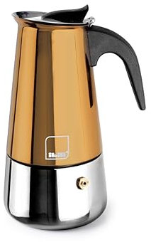 IBILI Moca Cupra Espressomaschine, 10 Tassen, 460 ml, Edelstahl, induktionsgeeignet