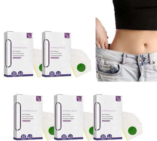 Neslemy Healthy Detox-Schlankheitspflaster, Neslemy-Entgiftungspflaster, Neslemy-Pflaster mit pflanzlichen Inhaltsstoffen, natürlich und sicher beim Abnehmen, Bauchfett-Entgiftungspflaster (50pcs)