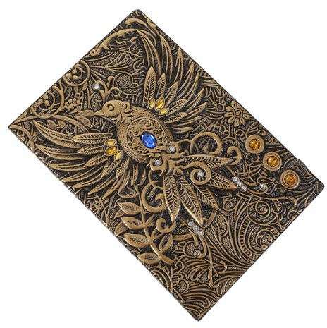 COHEALI A5-notizblock für Scrapbook mit Geprägtem Einband Hardcover Schreibnotizblock für Den Täglichen Gebrauch Reisesouvenir oder Retro-kollektion