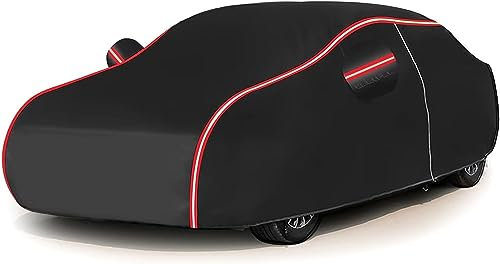 JOASIS car waterproof cover for Mini Classic 1997-2000,Custom Weatherproof Outdoor Car Covers with Night Reflective Strips