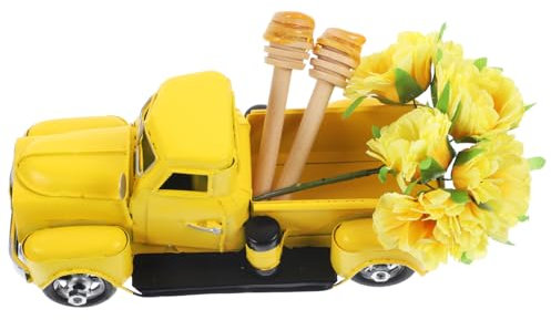 ibasenice Etagentablett Honigwaben Rustikal Bienen Tischdekoration Bauernhaus Party Zubehör Holzschild Handwerk Ornament Blume Löffel LKW