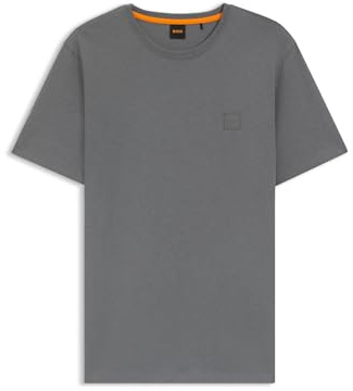 BOSS Hommes Tales T-Shirt en Jersey de Coton avec Patch Logo
