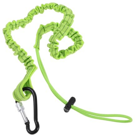 HEALSOPTHY 3piezas Cuerda De Seguridad Para Herramientas Carabineras Anticaída Longitud Estándar Soporta Para Uso Profesional y Transporte De Herramientas