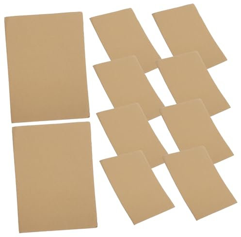 HOODANCOS 10blätter Wellpappe Blätter Für Versand Kartonbögen Diy Pappe Blätter Handgeschöpfter Karton Verdickter Karton Doppelseitiger Wellpappe Für Versand
