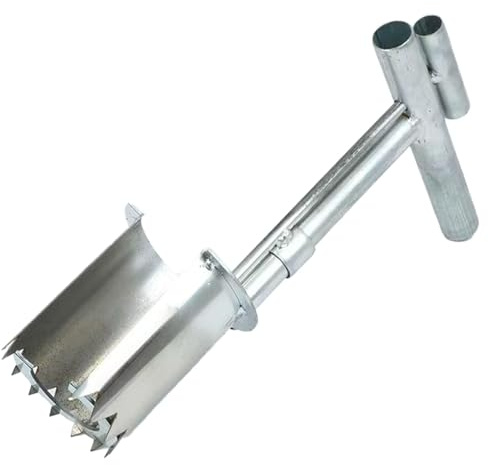 Blumenzwiebel-Pflanzgefäß Werkzeug, Edelstahl Garten Pflanzgefäß Schwerlast Pflanzhilfe 395g Ergonomischer Griff für Blumen und , Ideal für Frühlingsgartenarbeit