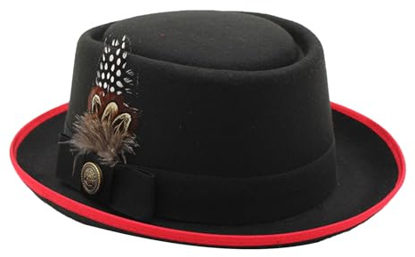 Rechory Bayerische Hüte für Herren | Deutscher Hut, mit Federn, Emblemen, Oktoberfest-Kostüm-Accessoires, Oktoberfest-Outfits für Damen, mit Federn und Emblemen