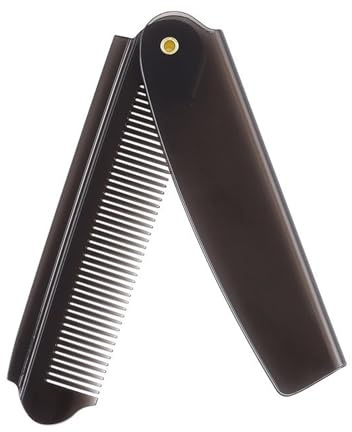 Klappbarer Taschenkamm Mini Faltbarer Ergonomischer Tragbarer Haar- und | Kompakte Haarbürste Kompakt Leicht Taschenpflege für Alltagsbart, , Salon, Reise, Büro, Auto, Damen und
