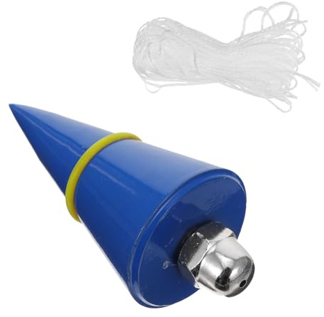 POPETPOP Martillo de Alambre Plomada Colgante Sólido 300g Cable 12m para Construcción Medición Precisión Herramientas Albañilería Color Aleatorio Color Aleatorio