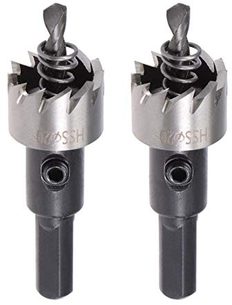 sourcingmap 2 Pcs 20mm HSS Drill Bit Hole Saw for Stainless Steel Metal Alloy Wood