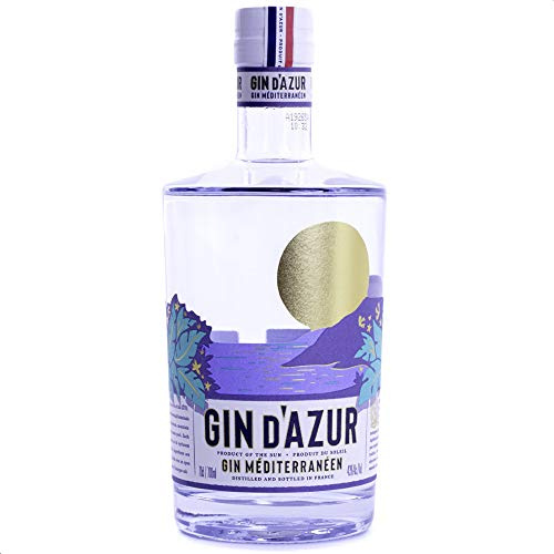 Gin d’Azur French Mediterranean Gin, Distilled in Cognac, 43% ABV, 70cl
