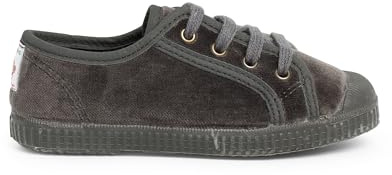 Pisamonas Zapatilla Terciopelo con Cordones Talla 24 Color Gris