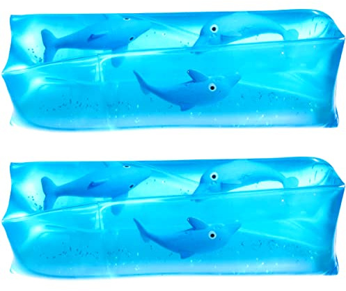 Bedwina Dolphin Water Wiggler Toys (2-Pack) Water Snake Sensory Fidget Toys