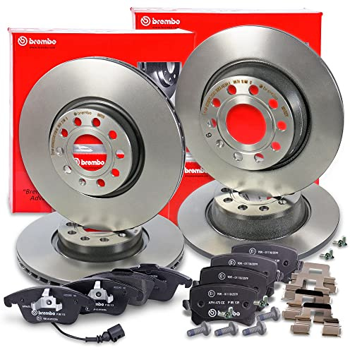 BREMBO Coated Disc Line Bremsenset inkl Bremsscheiben Vorne Ø 312 mm | Kompatibel mit: AUDI Q3, SEAT ALHAMBRA, VW SHARAN, TIGUAN