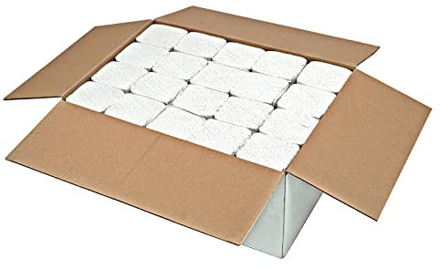DEMA Papierhandtücher 3200 Stk. 2-lagig 23x22 cm - Falthandtücher, Einweghandtücher, Falttücher - saugfähig, hygienisch, weich - Küche, Bad, Gastronomie