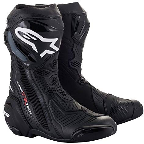 Alpinestars Herren 34110680 Over-The-Knee Boot, Weiß Schwarz, 39 EU