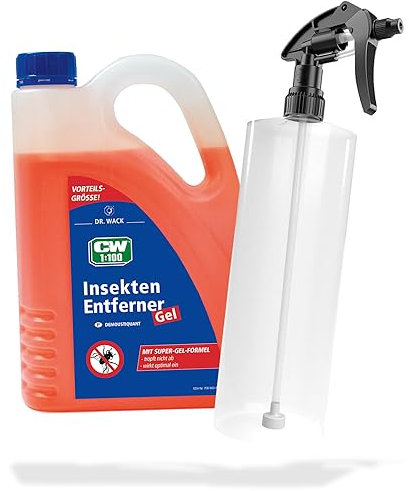 Dr. Wack CW1:100 - Set di rimozione degli insetti per auto, 2 l, flacone spray con grilletto Canyon, pulitore per insetti, rimuove facilmente residui di insetti e escrementi di uccelli, anche per la