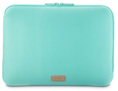 Hama | Funda portátil 15.6 hasta 16.2 Pulgadas (Funda Ordenador de Punto Jersey Acolchado, Protector Laptop de hasta 40 cm) Turquesa