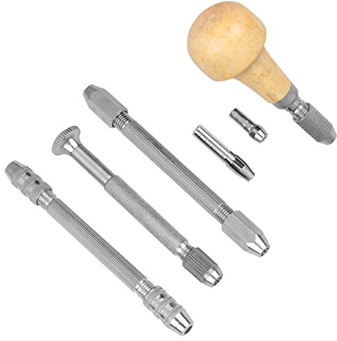 jojofuny 4-teiliges Set Einkopfbohrer Asiatischer Strohhut Papierbohrer Sicher Handspiralbohrer Bohrer Locher Einzelkopf-bit Schraubenausdreher-kit Doppelseitiger Bohrer Schlagloch