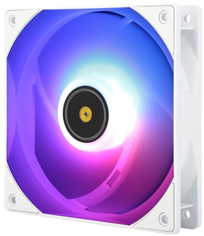 Thermalright TL-E12W-S V3 - Raffreddatore per CPU ad alta velocità di 2000 giri/min, ventola da 120 mm con ventola per computer ARGB (TL-E12W-S V3)