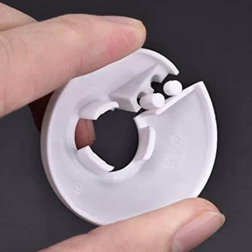 20 cubiertas de tubo de radiador para diámetros de tubería de 12 mm a 20 mm, anillos de collares de tubería de suelo de calefacción, cubiertas de manga de tubo de radiador (16 mm)