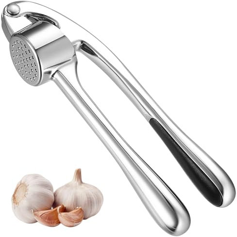 Knoblauchpressen, Knoblauch Presse, Garlic Press Zinklegierung, Knoblauchschneider, Küchenhelfer Gepresster Knoblauch und Ingwer, Effizientes Werkzeug zur Knoblauchpaste-Gewinnung