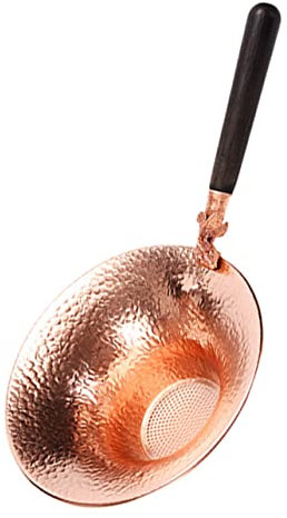 Amosfun Colador De Té De Cobre Con Diseño Pez Infusor De Sueltas Con Mango De Madera Filtro Portátil Para Infusiones Saludables Compatible Con Tazas y Teteras