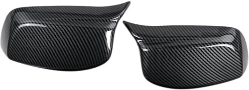 Auto Spiegelgehuse für BMW E60 E61 2003-2008, Seite Flügel Spiegel Kappen Abdeckung Schutzdekoration Austausch Spiegelkappen,B
