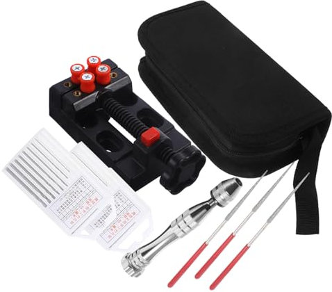 Housoutil Amoladora De Precisión De Aluminio Para Bricolaje y Modelismo Kit De Accesorios Para Abrazadera Fija
