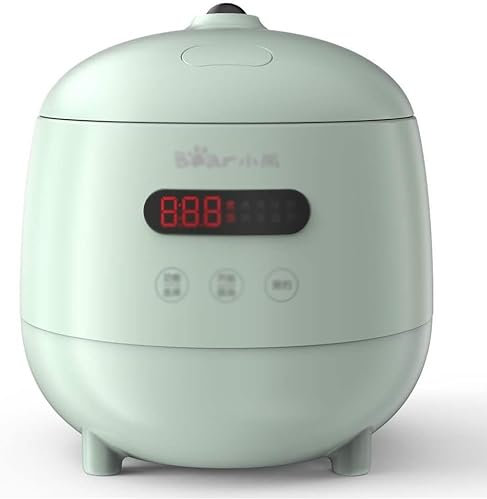 Arrocera y calentador, Olla arrocera eléctrica de 1,2 L, olla múltiple automática, Mini olla de cocina portátil con reserva Arrocera y calentador,(B)