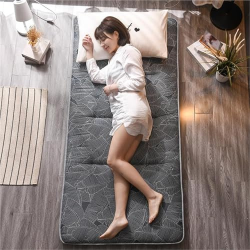 CAIYZH Japanische Bodenmatratze, Faltbare Rollmatratze, Bodenbett-Campingmatratze Futonmatte Traditionelle Schlafmatte, Extra Dick Gemütlich Und Warm Matratze Für Gäste, Schlafsäle(100 * 200cm)
