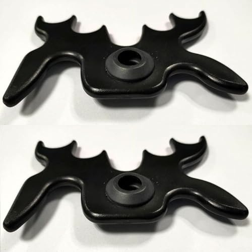 Oniissy Billardqueuekopfhalter für Pool- und Snooker-Queues, höhenverstellbar mit Gummidichtungen, Kunststoff-Brückenauflage Zubehör für Billardzimmer, Schwarz (1 Stück)