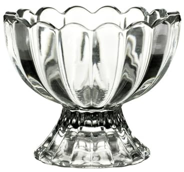Mantequera Mantequera de cristal con forma flor for cocina, tazas helado y platos postre Para la cocina