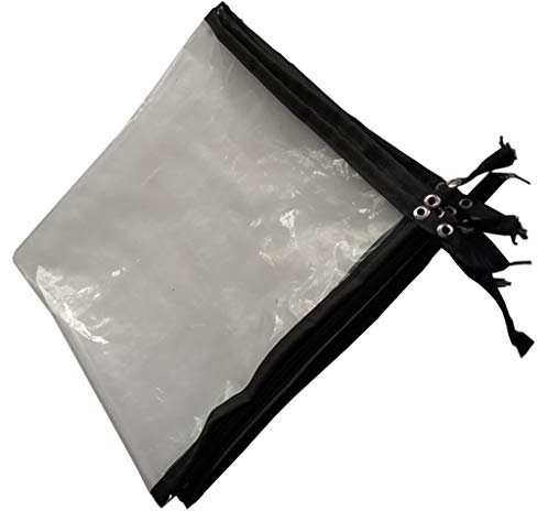 Bâche 100% Transparente imperméable Tissu en Plastique Transparent PE Couvre-Sol Cabanon Plantes pour Camping, pêche, Jardinage 120g / ㎡