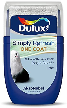 Dulux Simply Refresh One Coat Tester Paint - Bright Skies - 30 Milligrams, 5599881