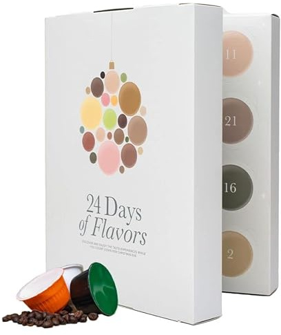 Calendrier de l'Avent avec café,Capsules pour Dolce Gusto.