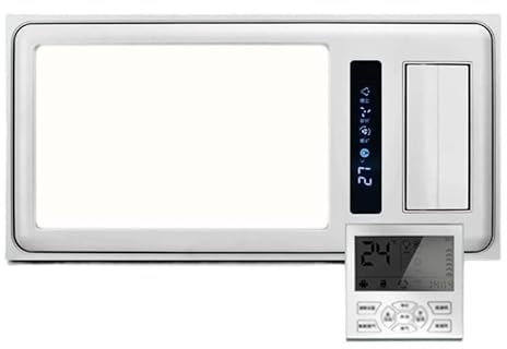 Exhaust Fan Ultra-thin Integrated Ceiling Ventilator Fan Lighting Combo, Dual-core and Adjustable Speed，kitchen-specific Ventilator with Lingt and Wireless Switch Vent Fan