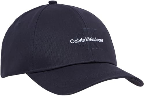 Calvin Klein Jeans Herren Cap Mono Logo Basecap, Schwarz (Black), Einheitsgröße
