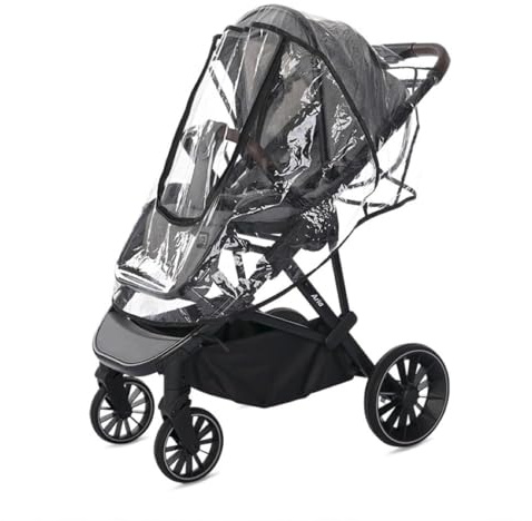 Lorelli Kinderwagen Regenschutz für Kinderwagen oder Buggy universal Regenhaube transparent