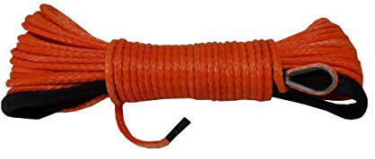 BomDog Abschleppgurt, 4 Mm X 15 M Synthetisches Windenseil, Atv-Windenleine, Atv-Windenkabel, Abschleppseil, Offroad-Seil/Oran