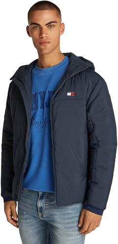 Tommy Jeans herr TJM LT POLY JACKA EXT DM0DM21094 Windbreaker jacka, blå (mörk natt marinblå), XXL, Blå (mörk natt marinblå), XXL