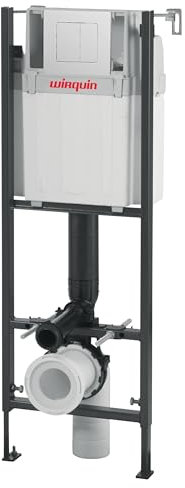 Wirquin 55722931 - WC suspendido Lineo Sunrise con placa de control de doble caza blanca