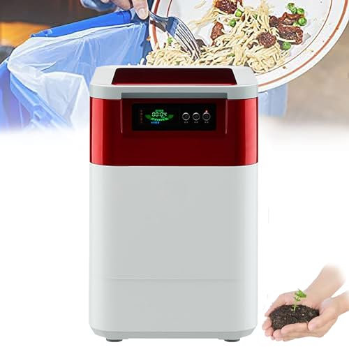 Compostiera Elettrica da Cucina da 15 Litri, Compostiera da Cucina Intelligente per Interni/Esterni da 470 W, Inodore, Fertilizza il Tuo Giardino